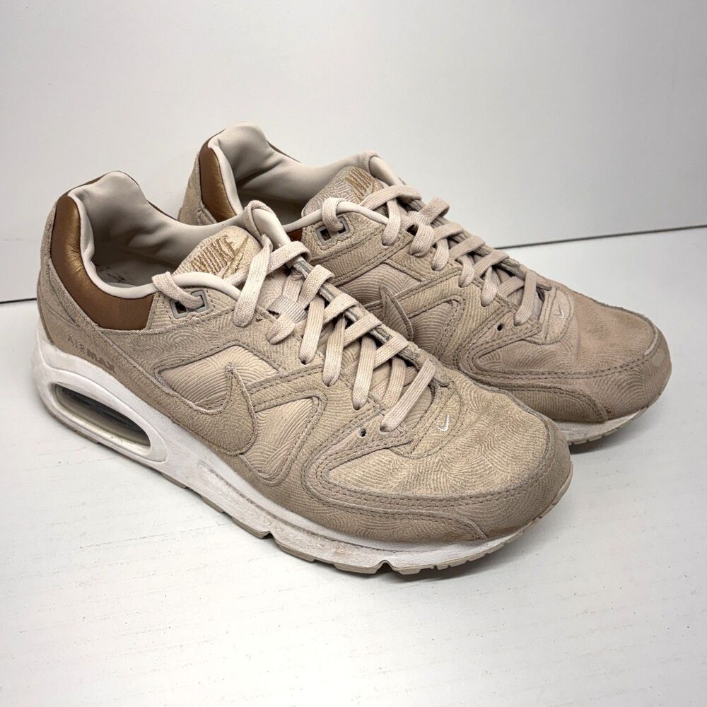 Nike Air Max Low Top Sneakers Beige Textile 718896-009 Women's Size 8 Shoes